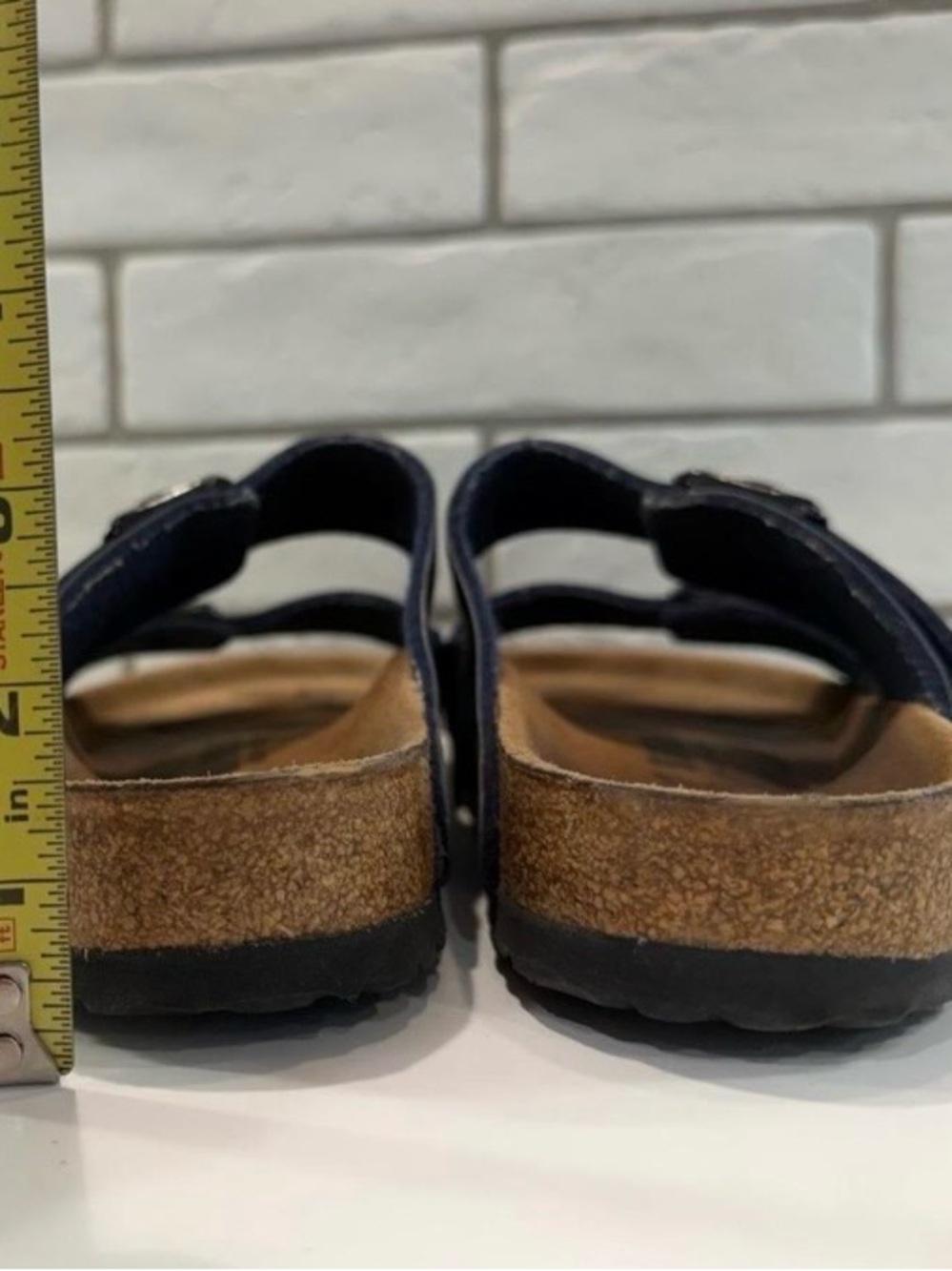 Navy Birkenstocks size EU 41, wide/regular; EUC women's 10.5, men's 8.5 - Picture 8 of 8